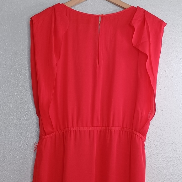 Gerald Darel 100% Silk Colorful Cinched Waist Above The Knee Dress - Picture 6 of 16